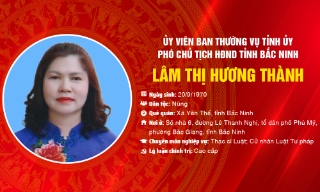 Đồng chí Lâm Thị Hương Thành, Ủy viên Ban Thường vụ Tỉnh ủy, Phó Chủ tịch HĐND tỉnh Bắc Ninh